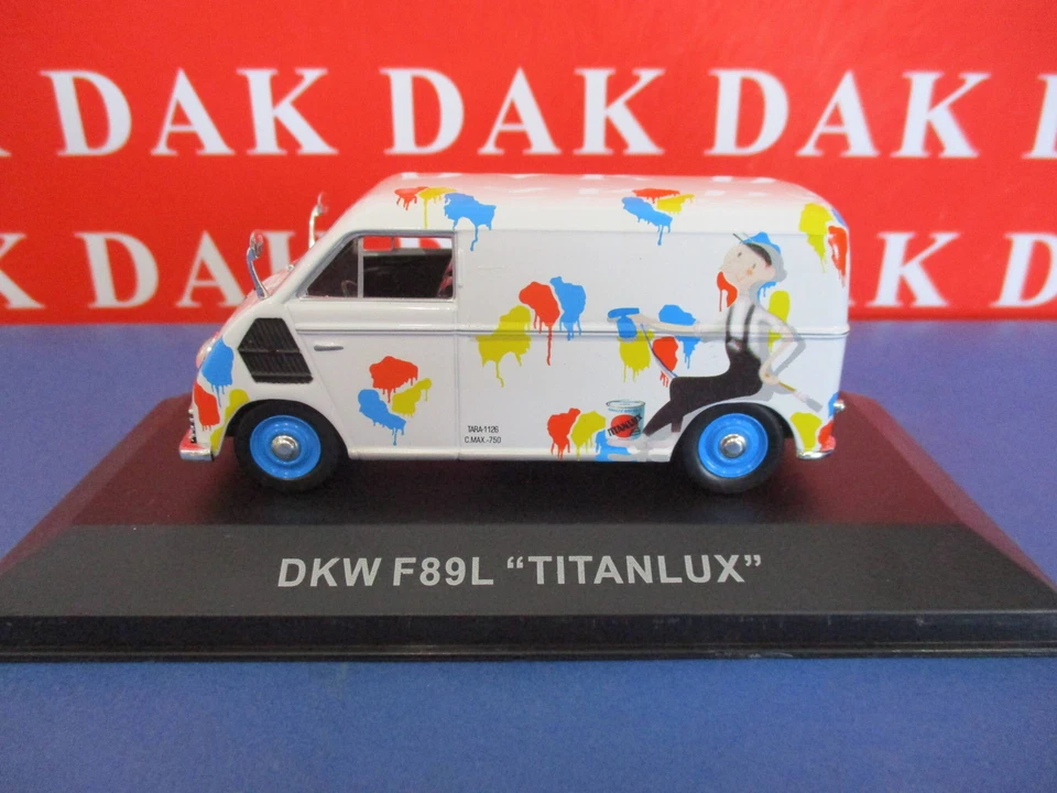 Die cast 1/43 Modellino Furgone Pubblicitario DKW F89L Titanlux - Immagine 2 di 4