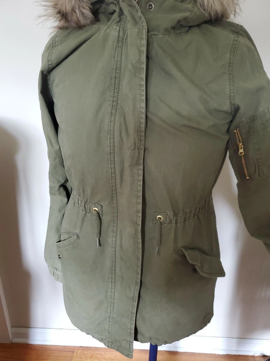 3 In 1 jacket Gap Kids Girls parka fur vest all seasons green