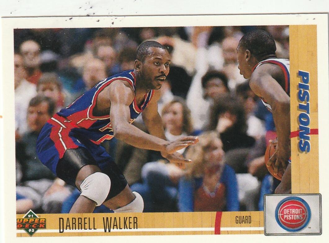 FREE SHIPPING-MINT-1991-92 Upper Deck Darrell Walker #403 PISTONS