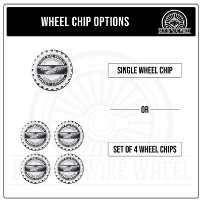 Zenith Chrome & White Metal Knockoff Wheel Chip Emblems | 2.25