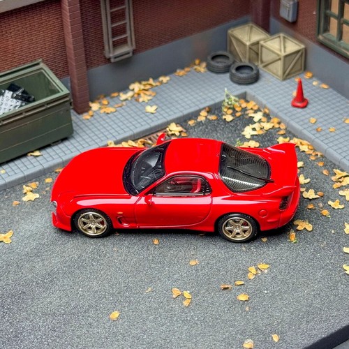 Mazda RX-7 FD3S A escala 1/64 FH velocidad roja diecast coche modelo juguete regalo - Imagen 5 de 7