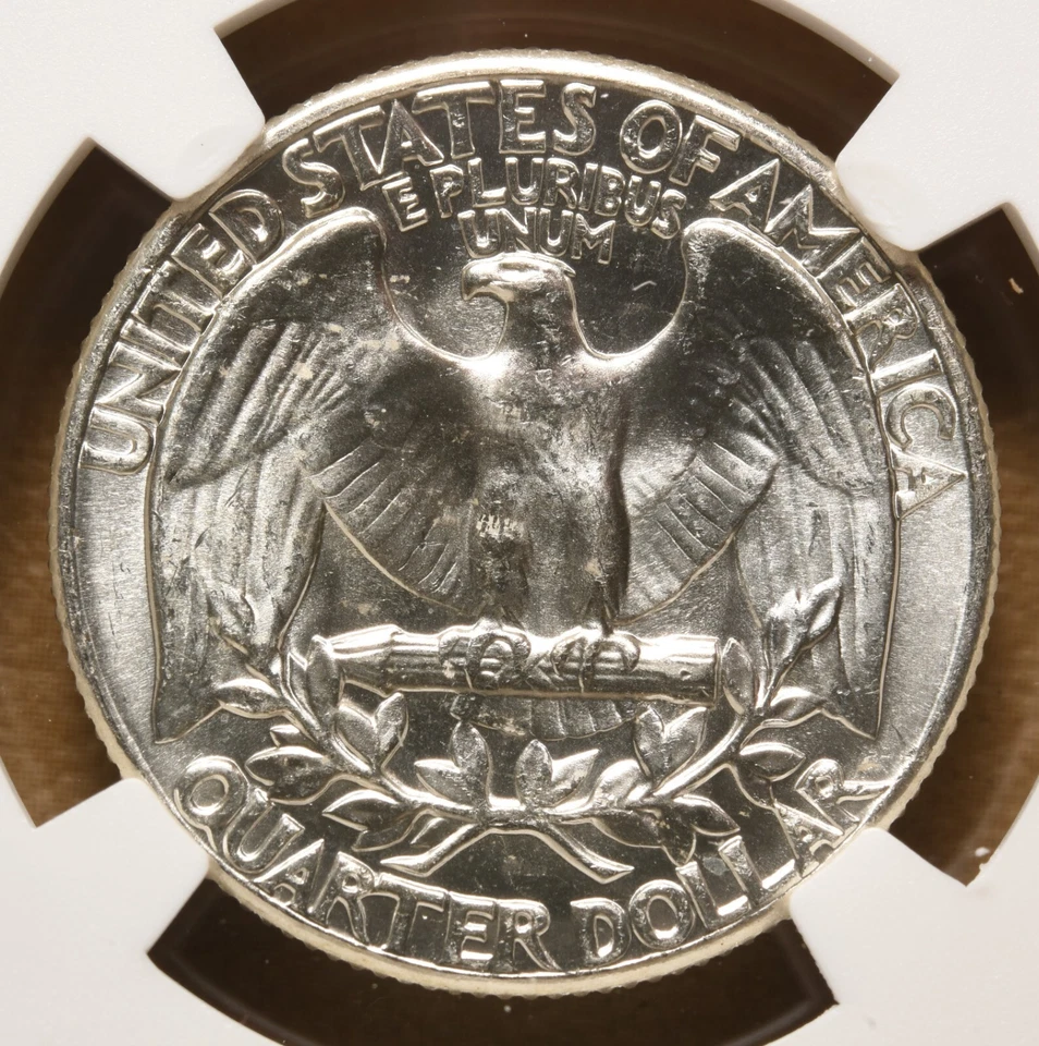 1963 Washington Silver Quarter 'Type B Reverse' NGC MS66 - Image 4 of 4