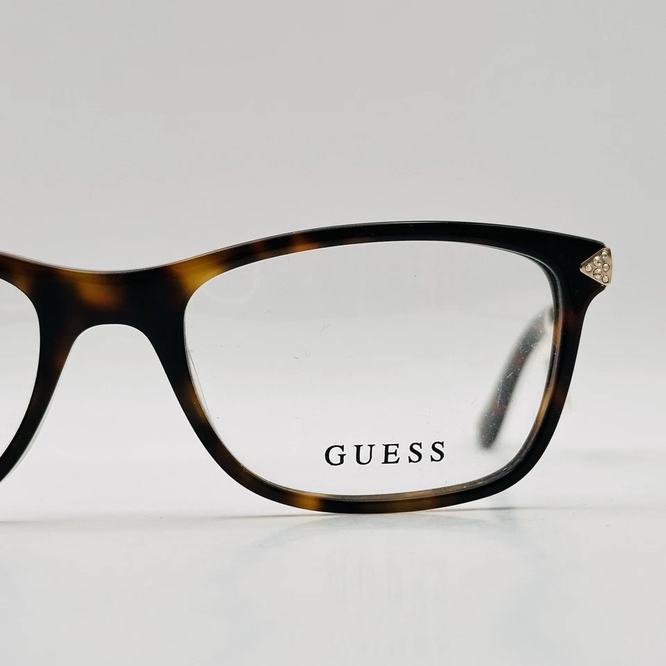 Guess Eyeglasses Women Oval Brown Gold Rhinestones Logo Mod. GU 2631 NEW - Image 2 of 4