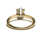 GIA 14k yellow gold .81ct I1 J diamond solitaire engagement ring 4g 6.5 natural — photo 5