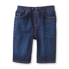 Boys Denim Bermuda Jean Shorts by Basic Editions, Elastic Waist XS,S,M,L,XL