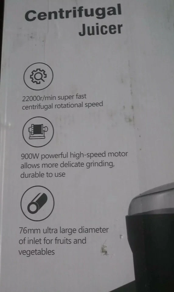 Centrifugal Juicer System CJ901 - 900W Motor - Dishwasher-Safe - Image 2 of 3