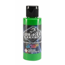 Createx Wicked Colors W016 Apple Green 2oz. water-based airbrush paint