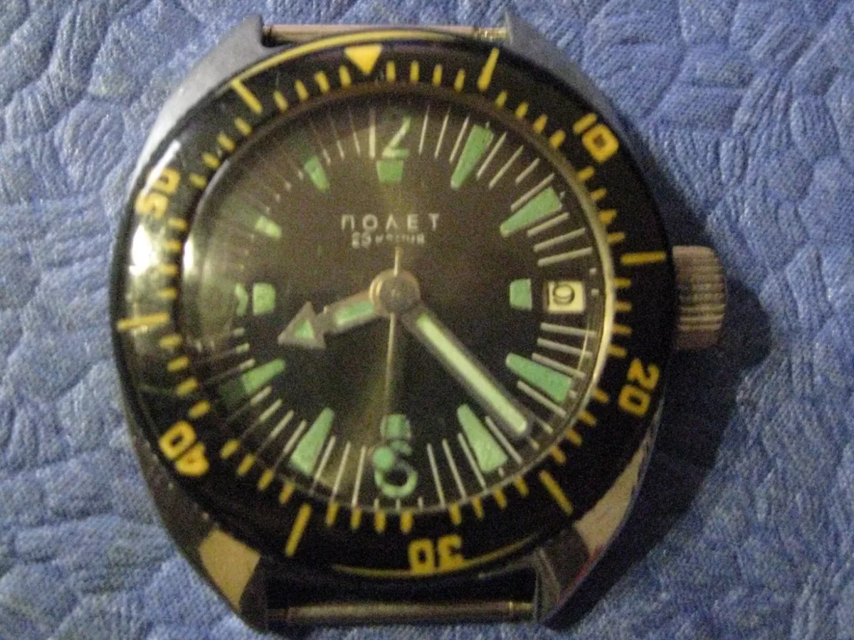 Poljot Amphibian Vintage USSR Mechanical Wristwatch cal. 2616.2H