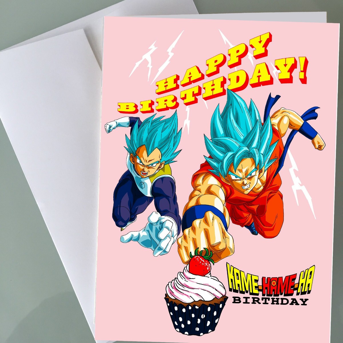 Dragon Ball Z Birthday Card Goku - Funny Birthday Card Boys Anime
