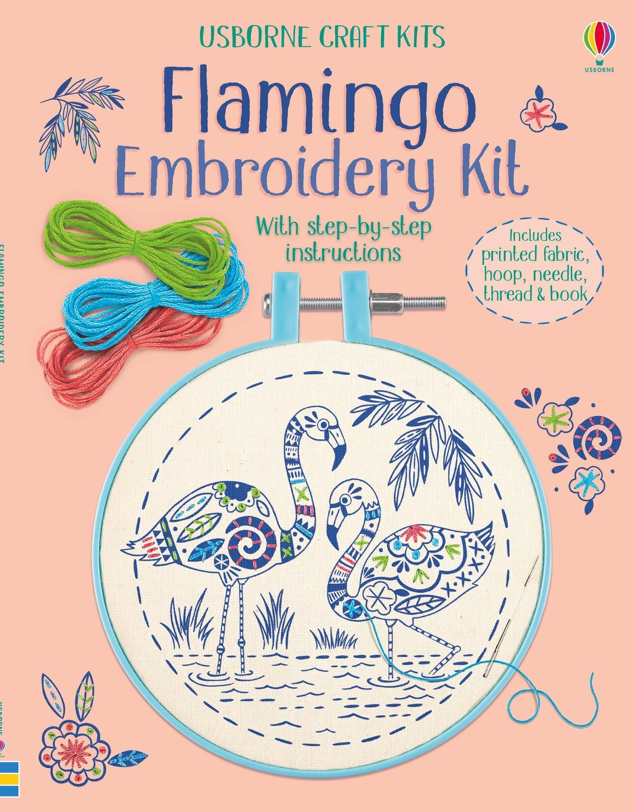 Thumbnail - Embroidery Kit: Flamingo | Lara Bryan | Englisch | Buch | Bundle |