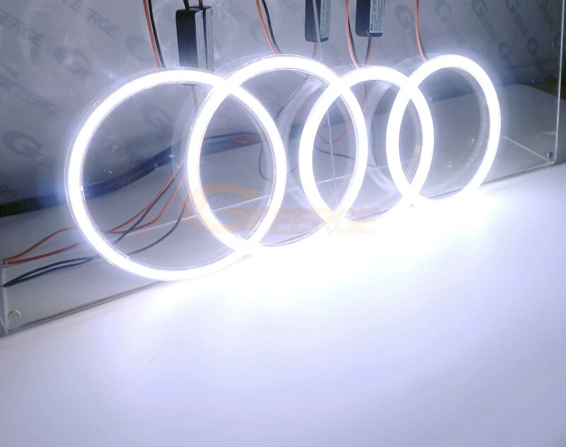Kit de anéis halo olhos de anjo led ultra brilhante COB para Chevrolet AVEO Sonic T300 - Imagem 3 de 4
