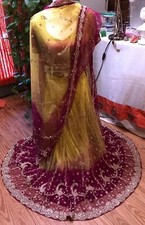 Beautiful Indian Lehenga Flare Sequins Skirt and 2 Tops