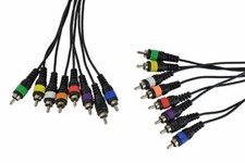8 Way Cable Loom Phono RCA To Phono RCA  With Colour Idents- 3m Lead Length