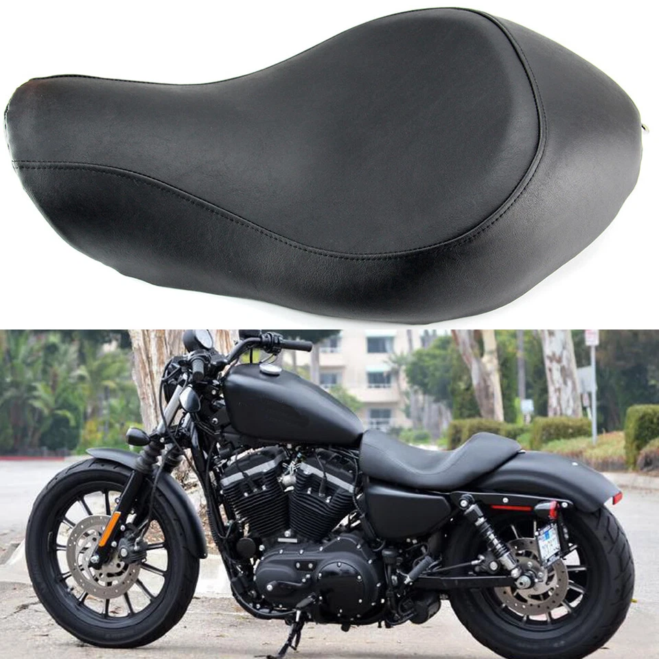 Front Solo Rider Driver Seat For Harley Sportster Iron 883 1200 48 72 2005+ USA - Image 4 of 4