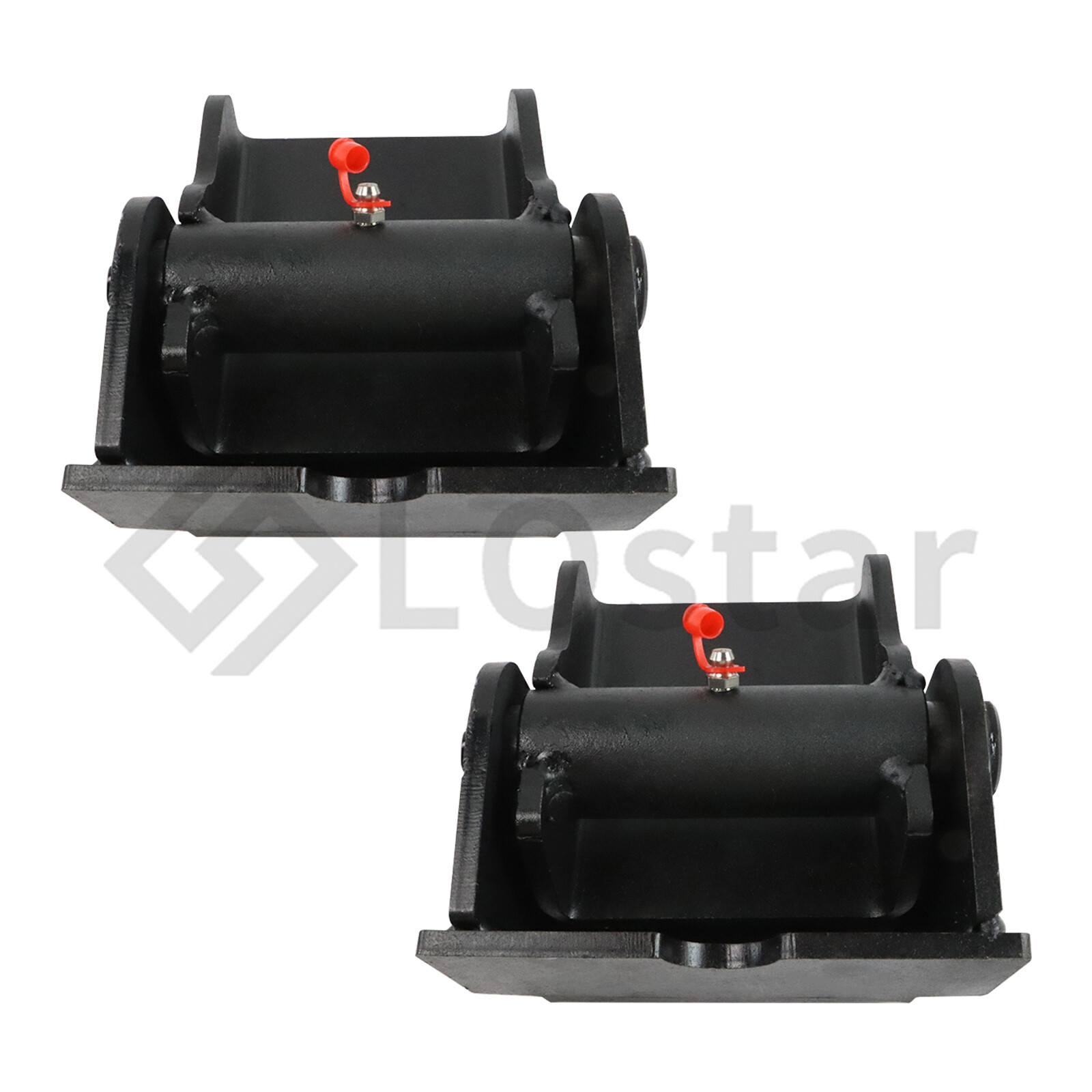 2 x Dump Truck Trailer Dump Body Hinge Heavy Duty Greasable Weld On Solid Steel