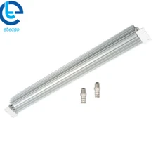 Universal  Aluminum 24inch Dual Pass Finned Transmission Oil Cooler Sliver