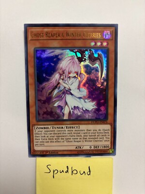 Ghost Reaper & Winter Cherries Ultra Rare DUPO-EN076 LP 1st Edition Yu-Gi-Oh!
