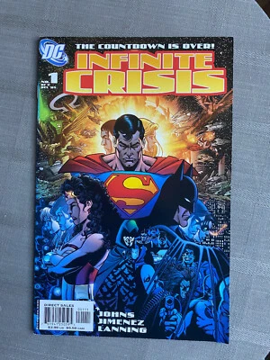 INFINITE CRISIS N°1 VARIANT PEREZ COVER VO EXCELLENT ÉTAT / NEAR MINT  - Photo 1/2