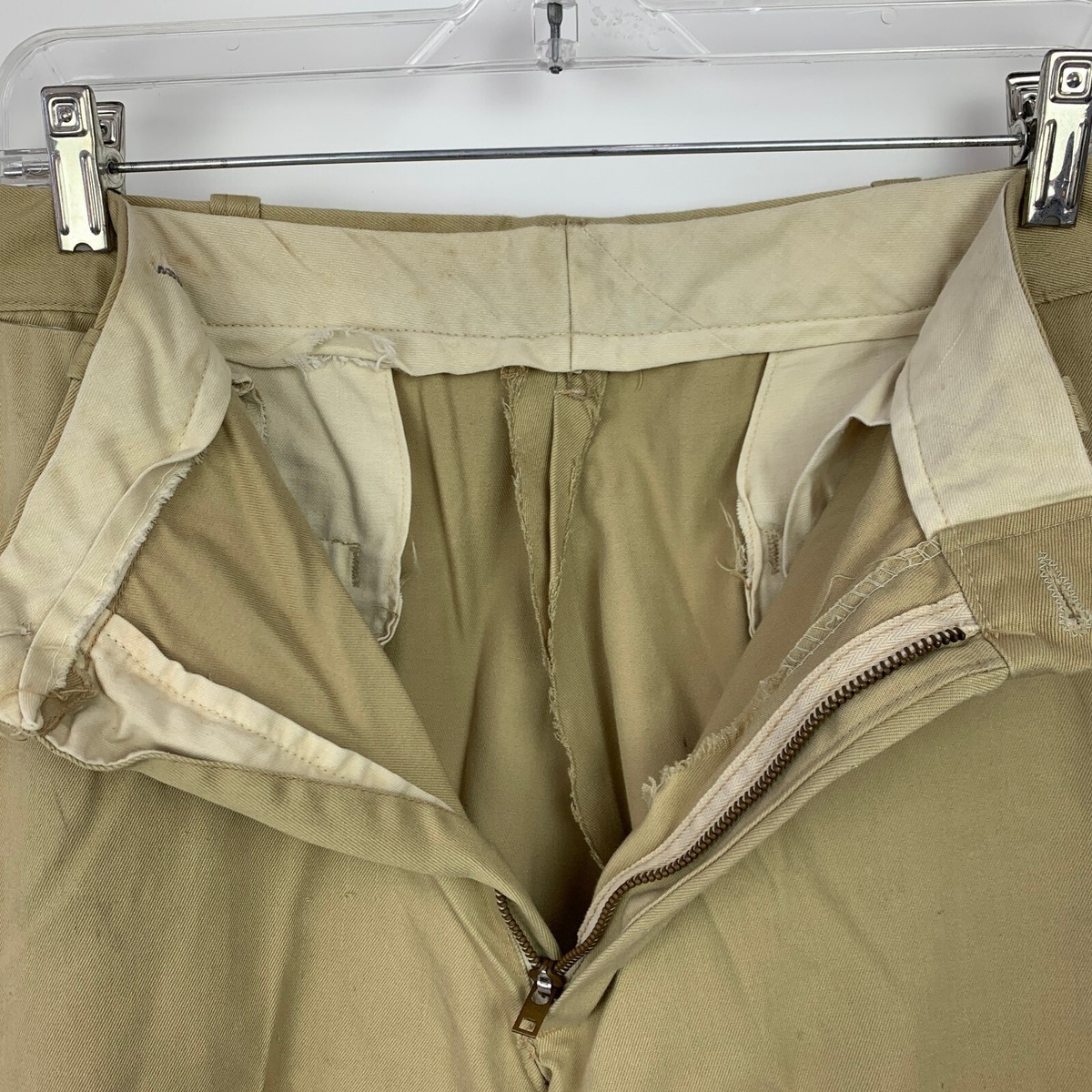 Vintage 60s Lee Chetopa Twill Made in USA Khaki Work Pants