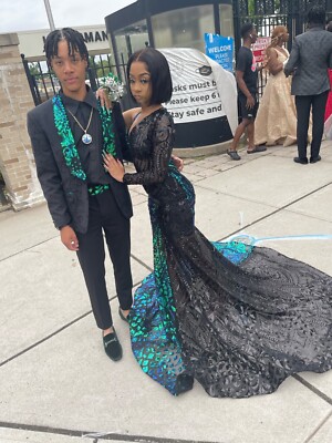 green emerald velvet dress A Line Sweetheart Neck Open Back Dark Green Tulle Long Prom Dress with –  abcprom main image 1