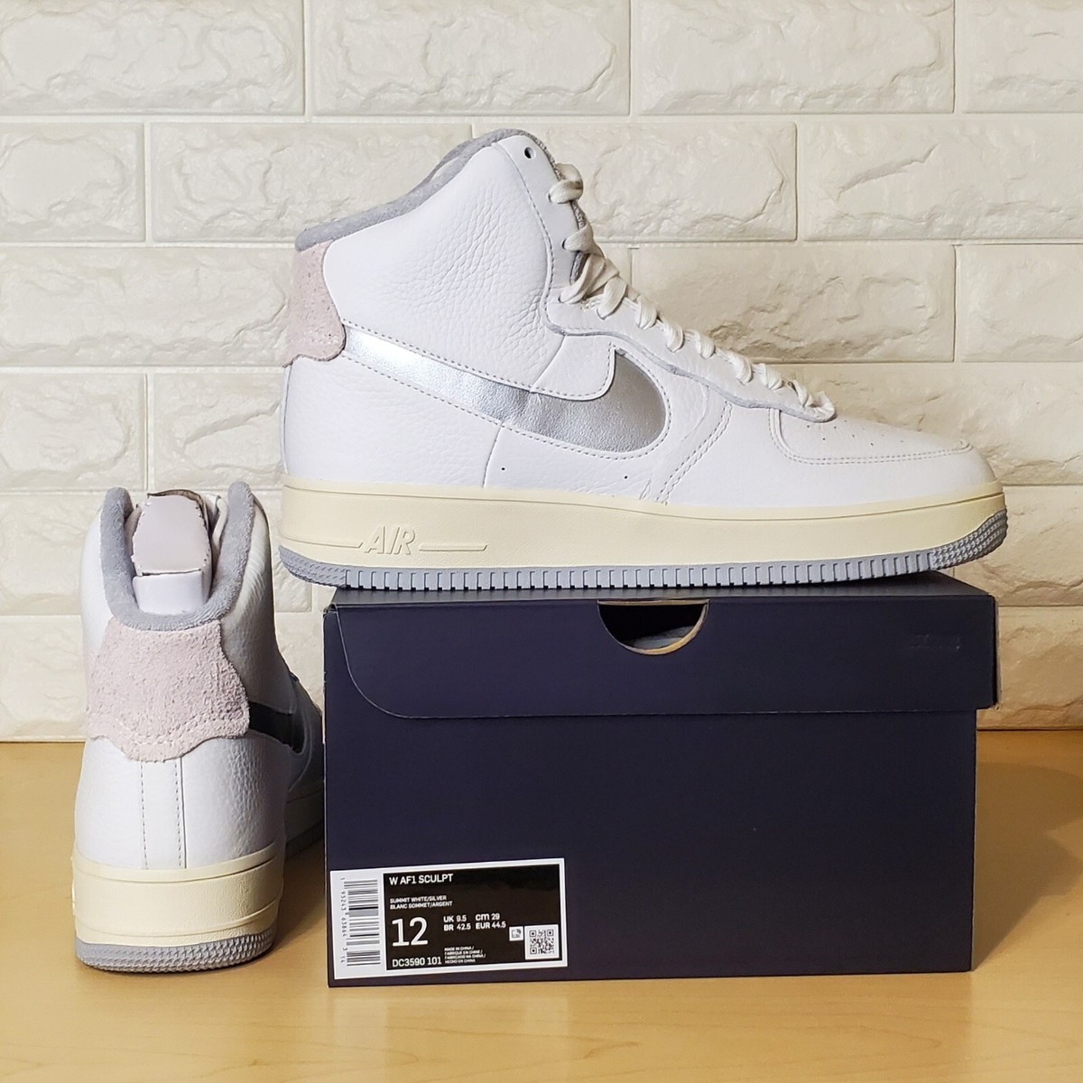 Nike Air Force High Sculpt Womens 12 Mens Summit White