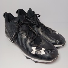 Under Armour Mens Spotlight Select Mid Black Football Cleats Size 10 3022775-001