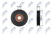 Original NTY Spannrolle Keilrippenriemen RNK-NS-048 für Nissan