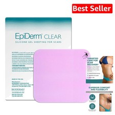 Transparent Silicone Scar Sheets - Comfortable, Reusable Treatment, 4.7" x 5.7"