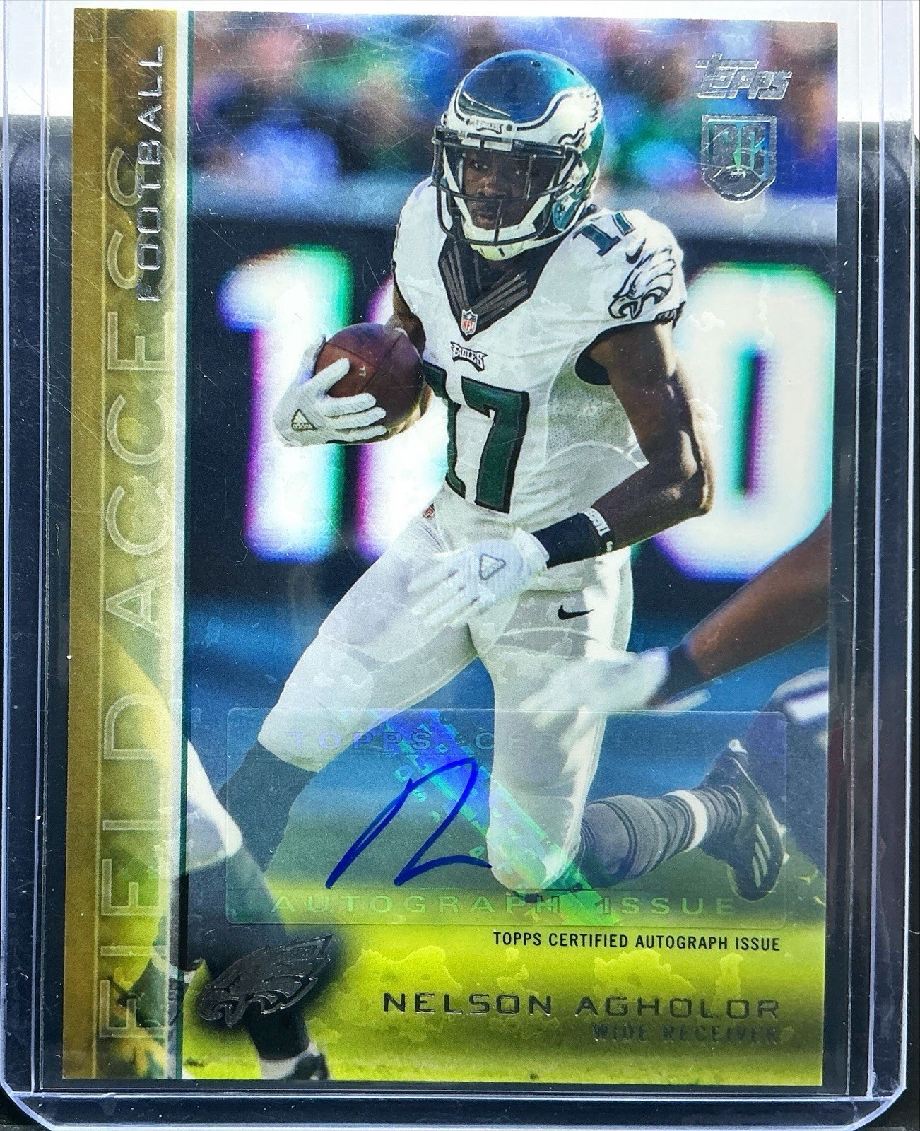 Nelson Agholor Topps Field Access #55 Autograph