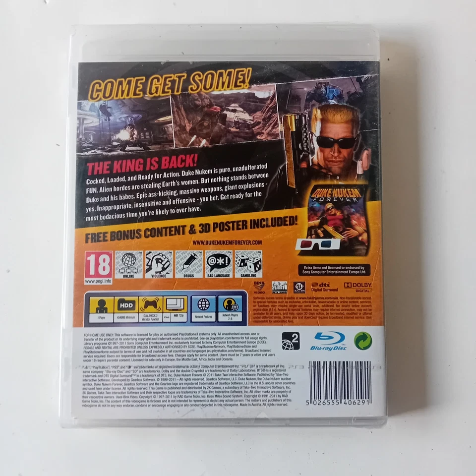 Duke Nukem Forever: Duke's Kick Ass Edition! Sony PS3 Brand New Sealed - Image 2 of 4