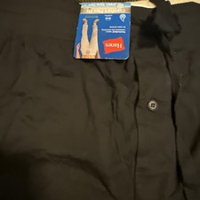 New Hanes Mens 2XL Comfort FlexFit Knit Jogger Sleep Pant Ecosmart Stretch Black