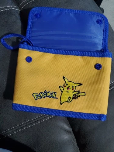Vintage Pokemon Pikachu Gameboy Color Game Carry Case Zipper Pouch