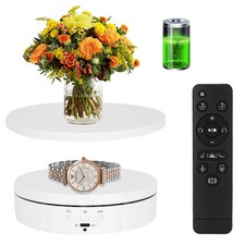 2 in 1 Motorized Rotating Display Stand with 5.74 /8.66 inch Cover, Remote Co...