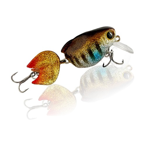 Leurre de pêche flottant 2 pièces poisson rouge 7,5 g leurre perchoir surface Wobblers Crankbait - Photo 4/11
