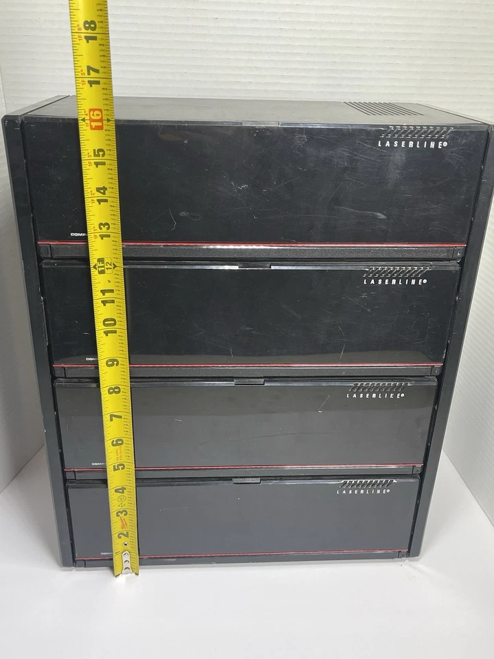 Laserline 48 CD Compact Disc Storage Case Holder Tower Drop Down Doors Wall - Image 3 of 4