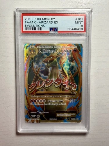 M Charizard EX Full Art 101/108 XY Evolutions Holo PSA 9