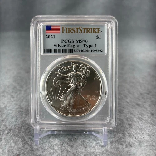 2021 PCGS MS 70 Silver Eagle-Type 1 First Strike