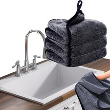 Shiny Bath Wipes Cleaning Cloths,3pcs Shiny Bath Drying Towels,Shower Doors D...