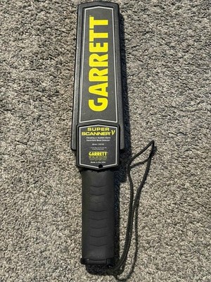 Garrett Super Scanner V Handheld Metal Detector 1165190 High Sensitivity Tested