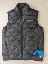 Columbia Walker Mill FS  Heat Seal man black vest   Brand New $120