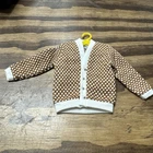 Vintage Original Ken Brown Cardigan Sweater 1962 Barbie #1408