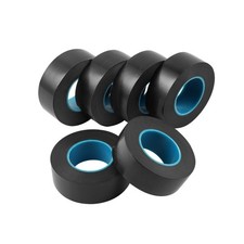 Lichamp 6-Pack Seal Self Fusing Rubber 1 Inches Width x 10 Feet Length, Black