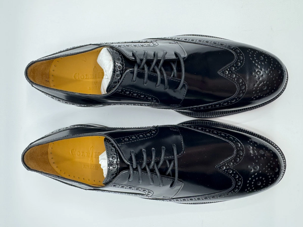 Cole Haan, NikeAir, Black Men\'s Wingtip Dress Shoes Men main image 4