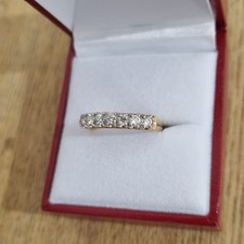 18ct Gold Diamond half Eternity ring.  0.50ct.