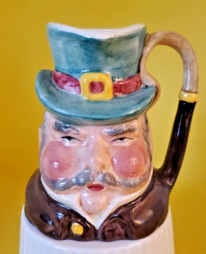 Vintage Toby Creamer 'Cabby" Staffordshire England 2.75"