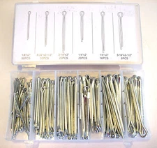 144pc LONG COTTER PIN ASSORTMENT SET EXTRA LARGE