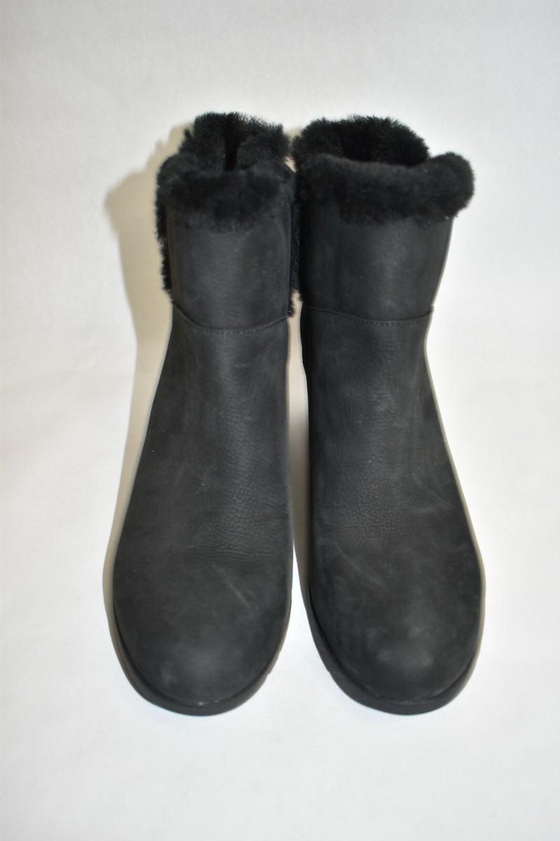 UGG Devorah Waterproof Wedge Boot shearling WINTER BLACK UGG Devorah Waterproof Wedge Boot shearling WINTER BLACK