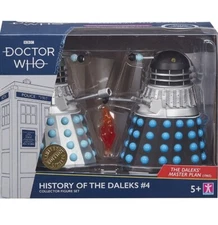 Doctor Who HISTORY OF THE DALEKS #4 Two Figure Action Set 1965 BBC 2020 B&M 1 2