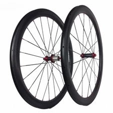 700C Road Bike Carbon Wheelset Depth 45mm Width 23mm Clincher 9 10 11 Speed
