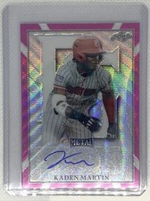 2021 LEAF PERFECT GAME METAL PINK WAVE KADEN MARTIN AUTO #4/6